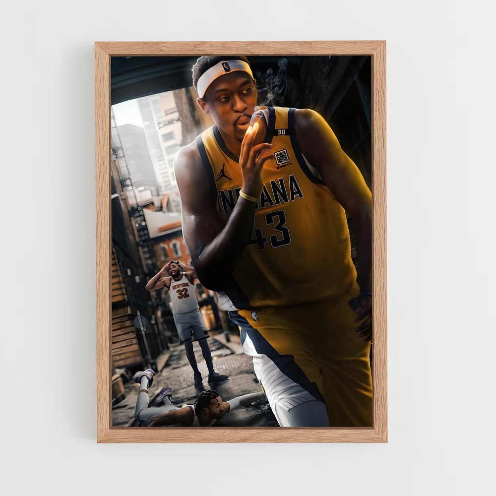 Poster Cigarette et Jaune – affiche Basketball (vue 4)